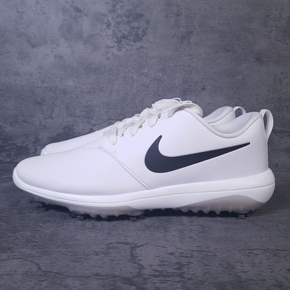 NIKE Roshe‎ G Tour Golf Shoes Mens 7.5 Womens 9 Triple White Phantom Black